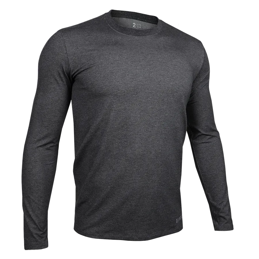 2UNDR Long Sleeve Crew In Charcoal