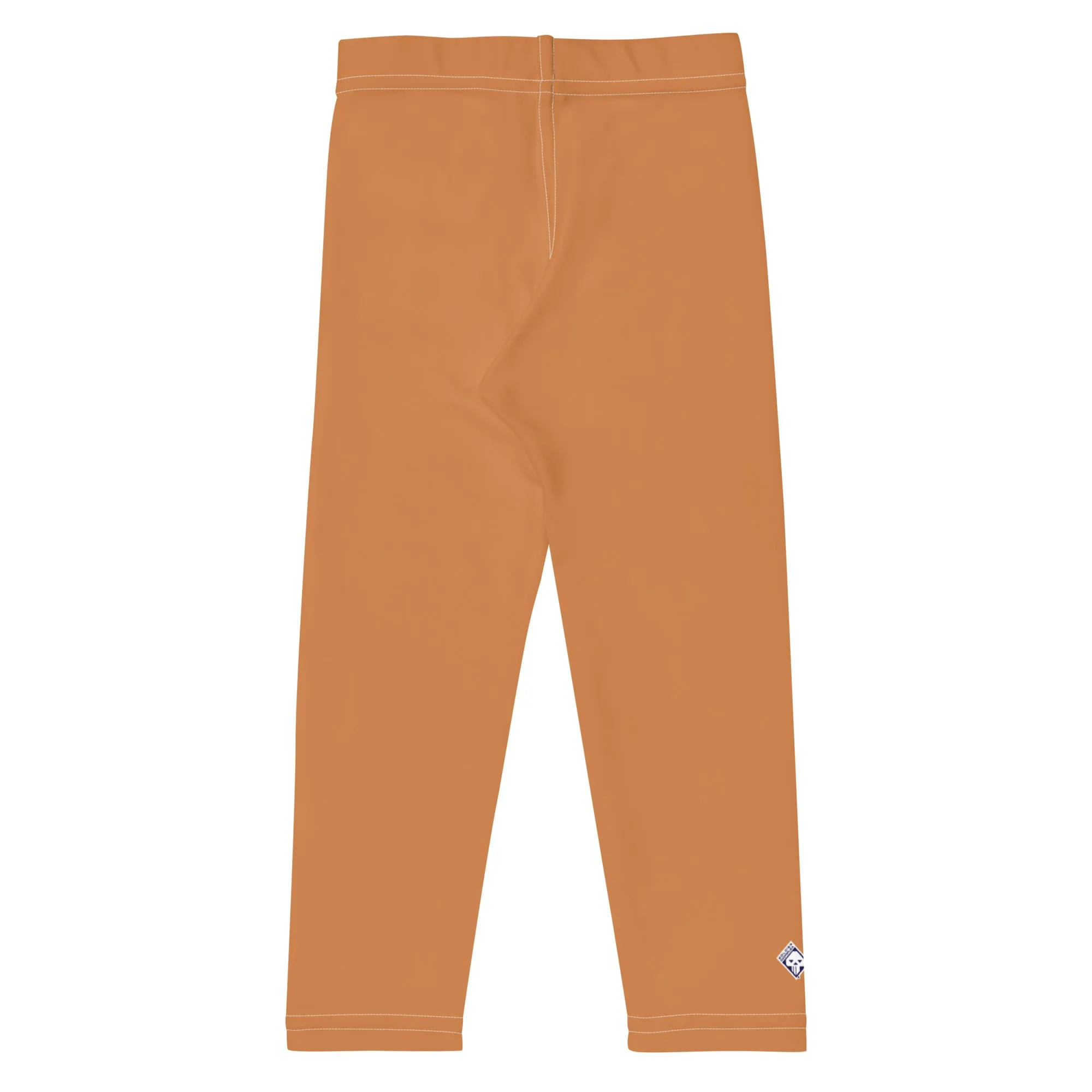 Active Adventures: Solid Color Leggings for Energetic Boys - Raw Sienna