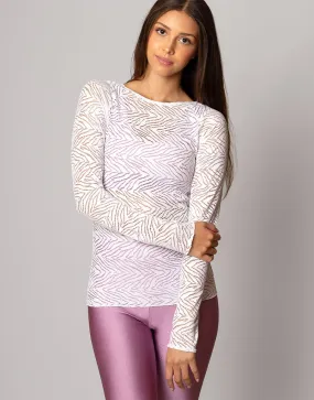 Adagio Long Sleeve Top White