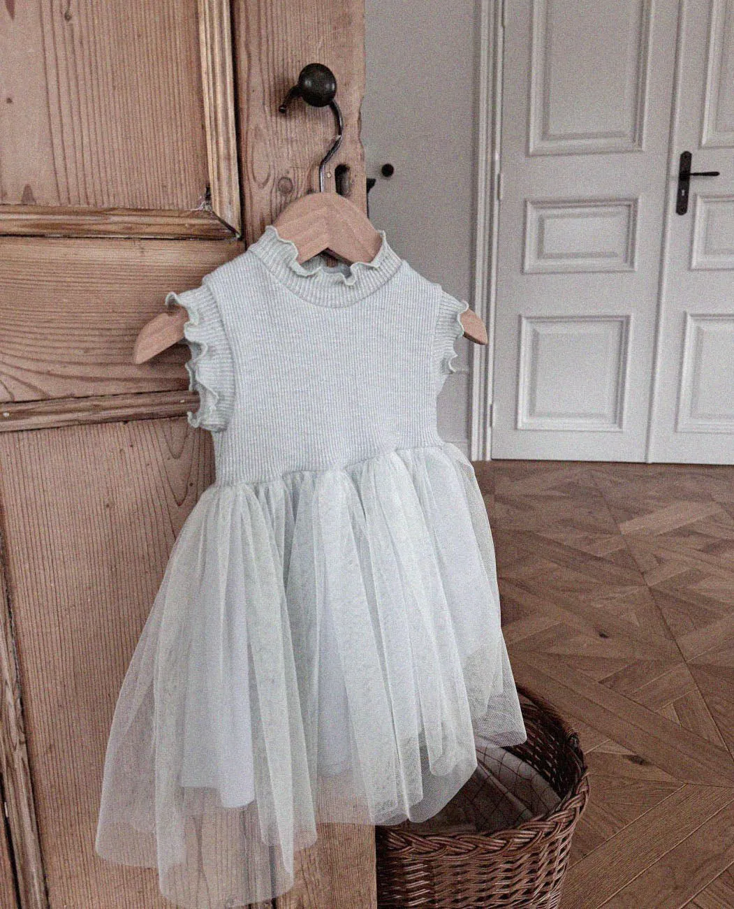 Baby/Toddler Aosta Lettuce-Edge Ribbed Top Tutu Dress (3m-5y)- 3 Colors