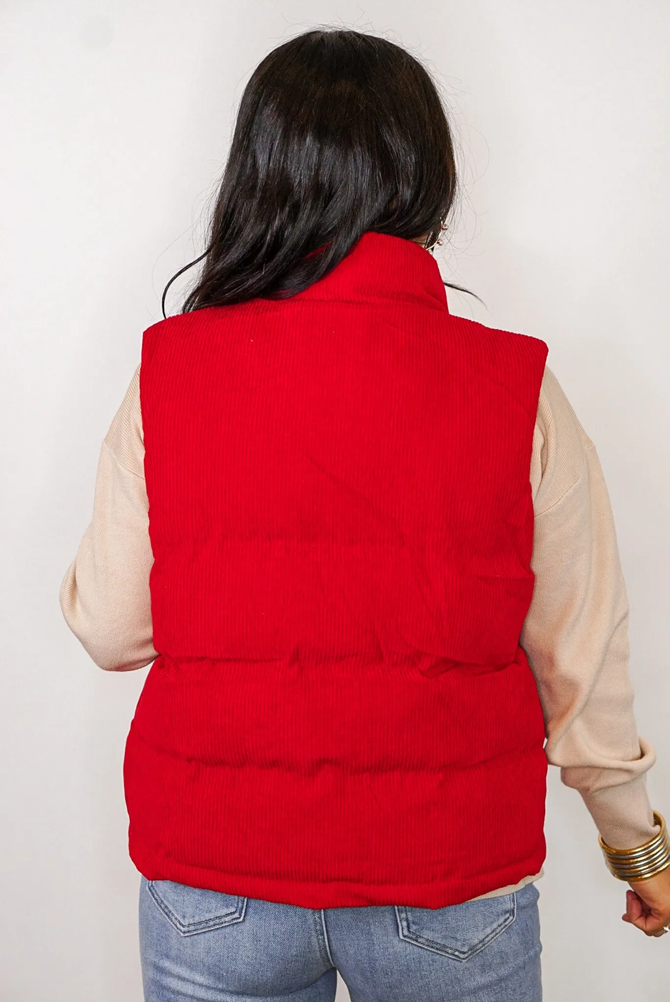 Better You Corduroy Red Vest