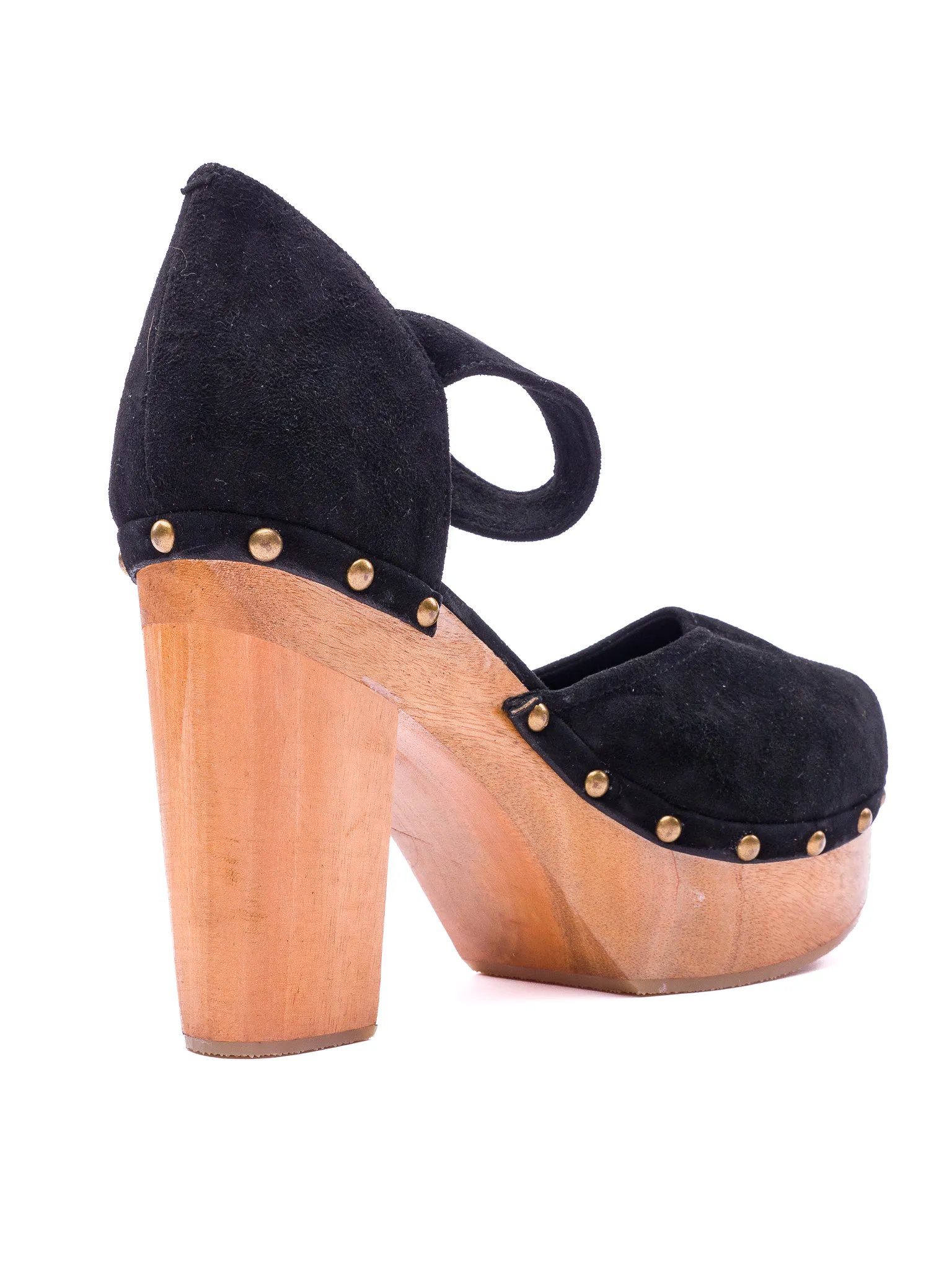 Black Suede - Wedge