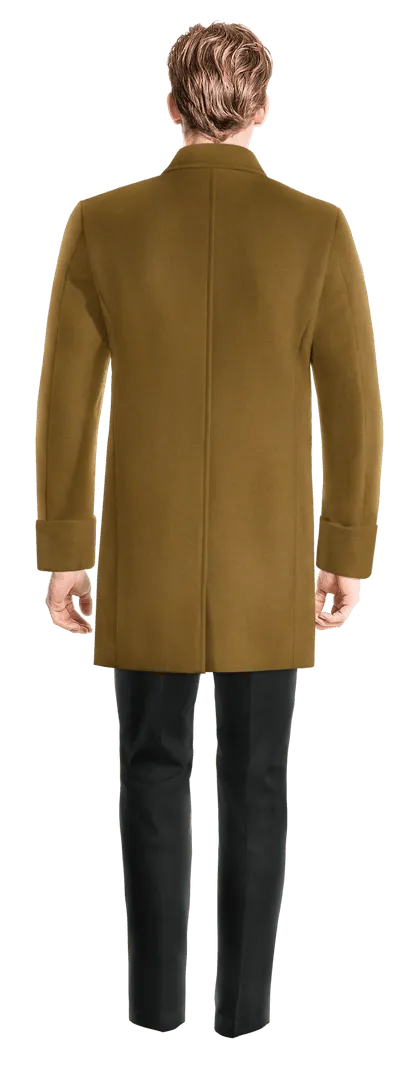 Camel Peak Lapel Overcoat