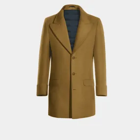 Camel Peak Lapel Overcoat