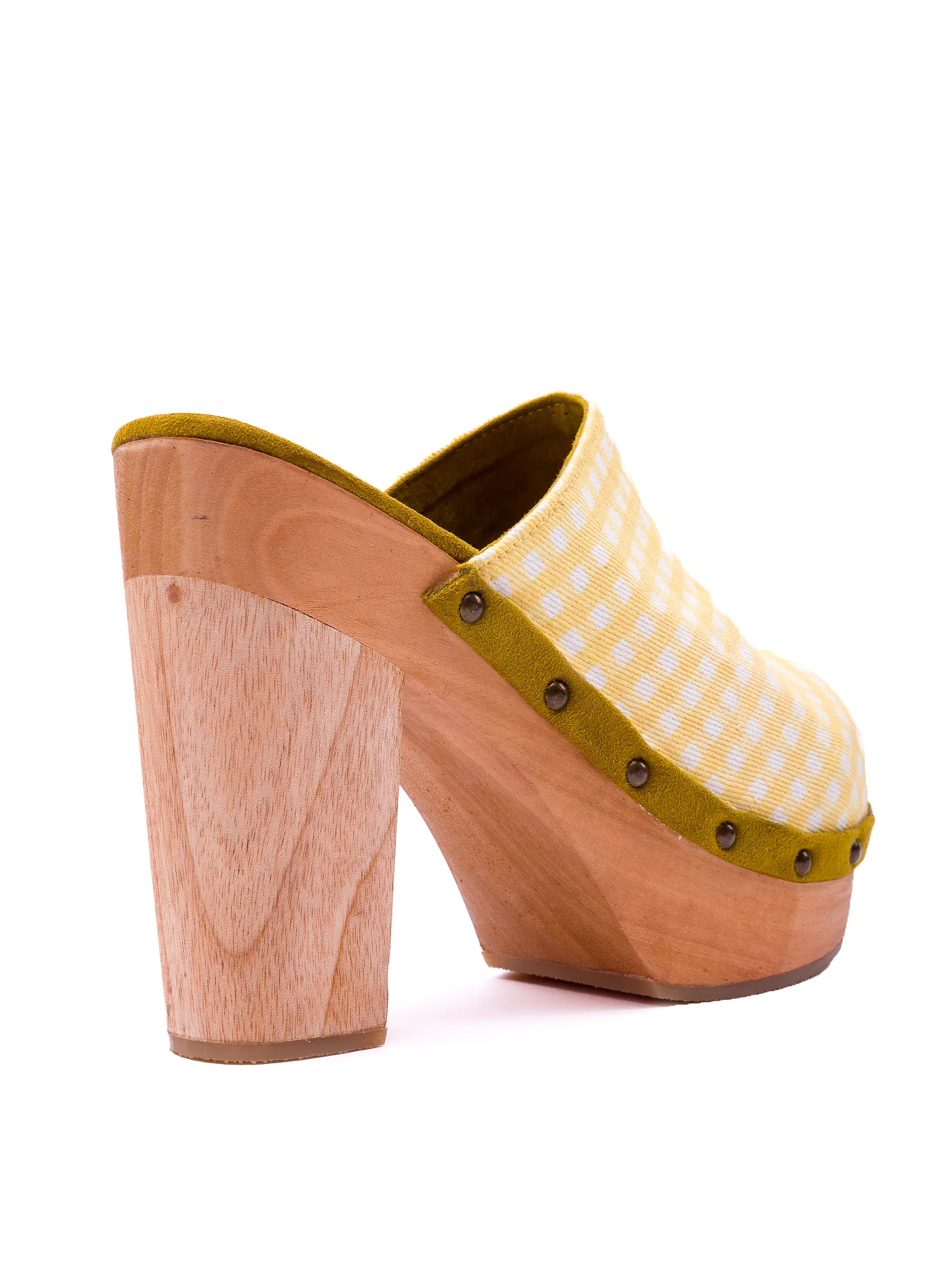 Canary Yellow Gingham - Clog