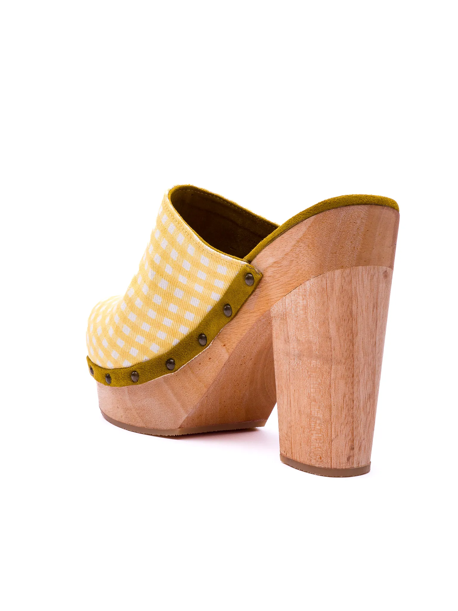 Canary Yellow Gingham - Clog