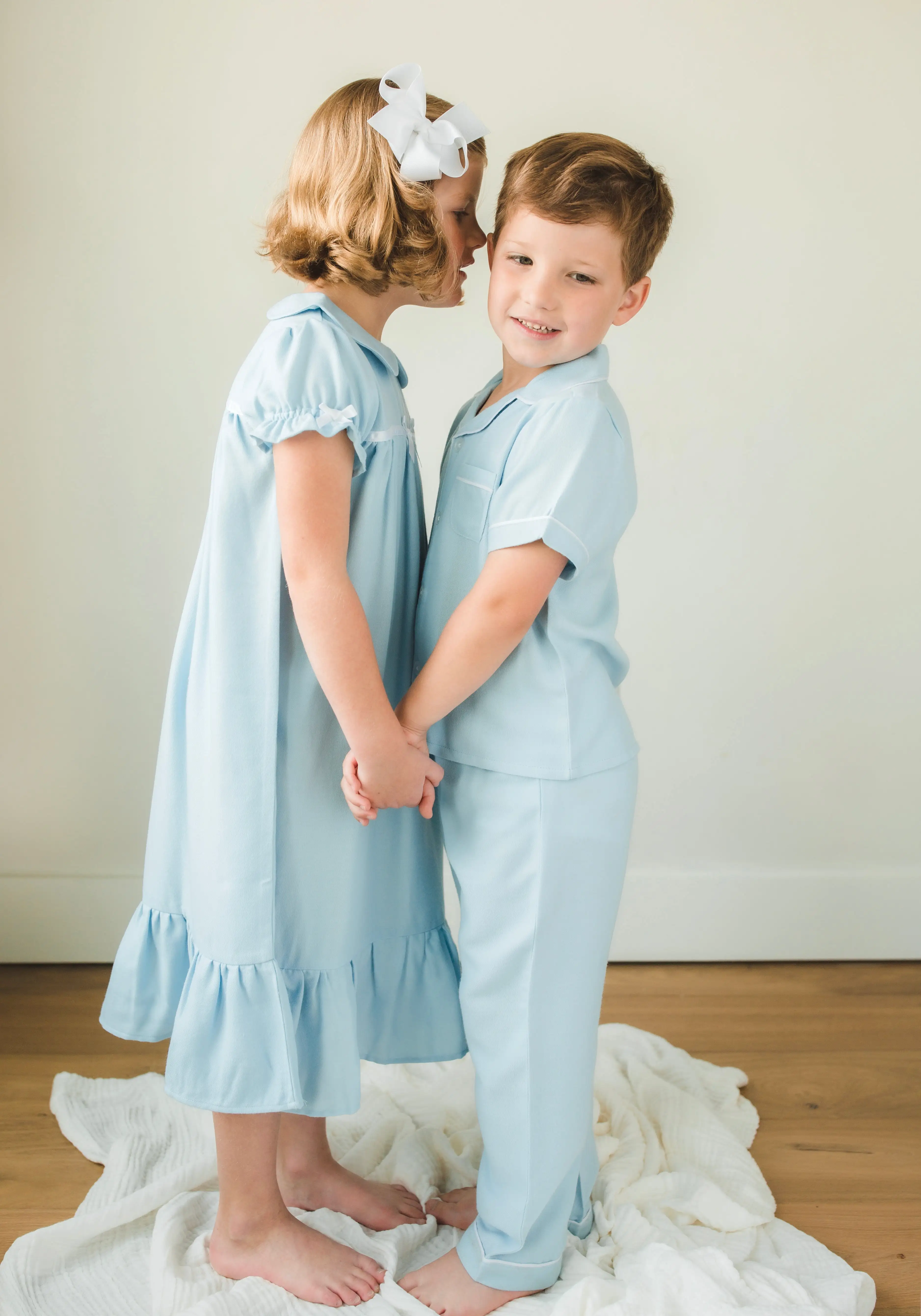 Classic Short Sleeve Nightgown - Light Blue