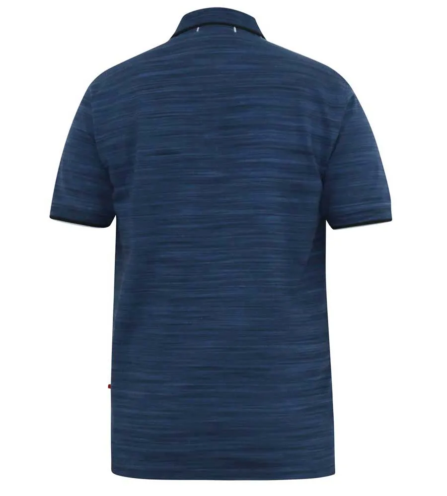 D555 Mens Pique Polo With Ribbed Cuffs And Collar (FOXLEY)