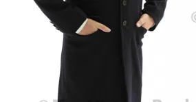 Edwardian Mens single breasted overcoat - BLUE