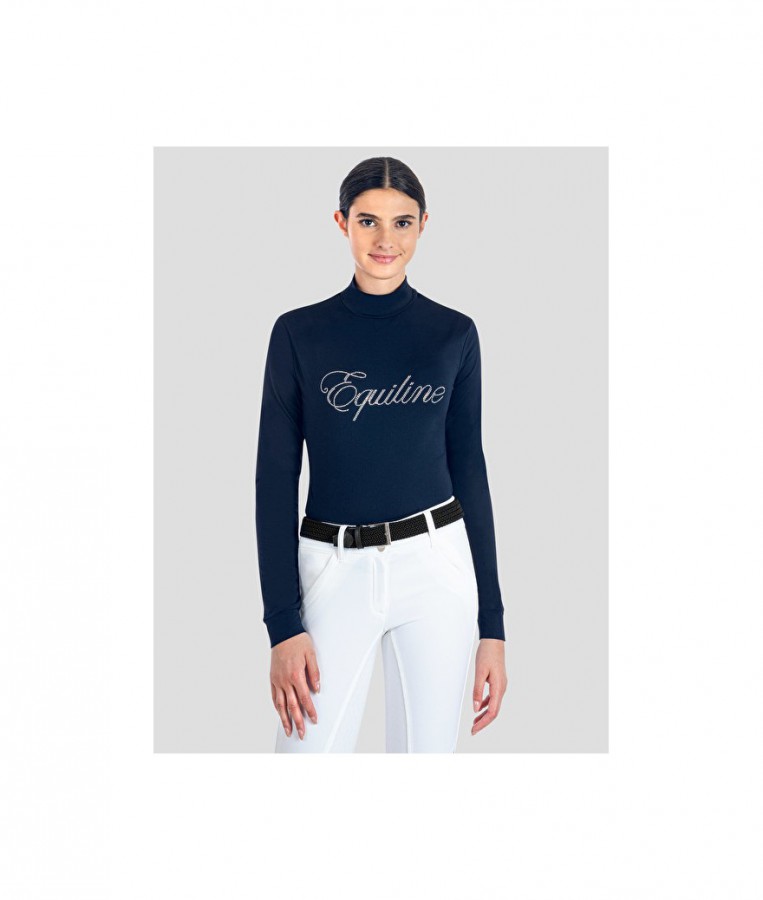 Equiline kids turtleneck Navy / studs