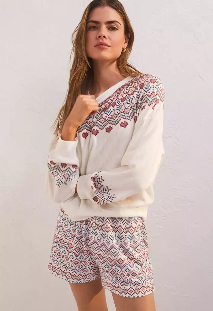 Getaway Fair Isle LS Top