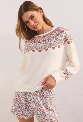 Getaway Fair Isle LS Top