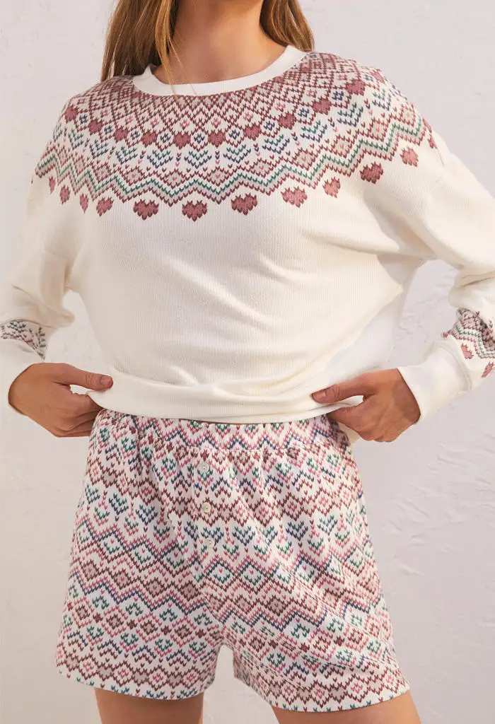 Getaway Fair Isle LS Top