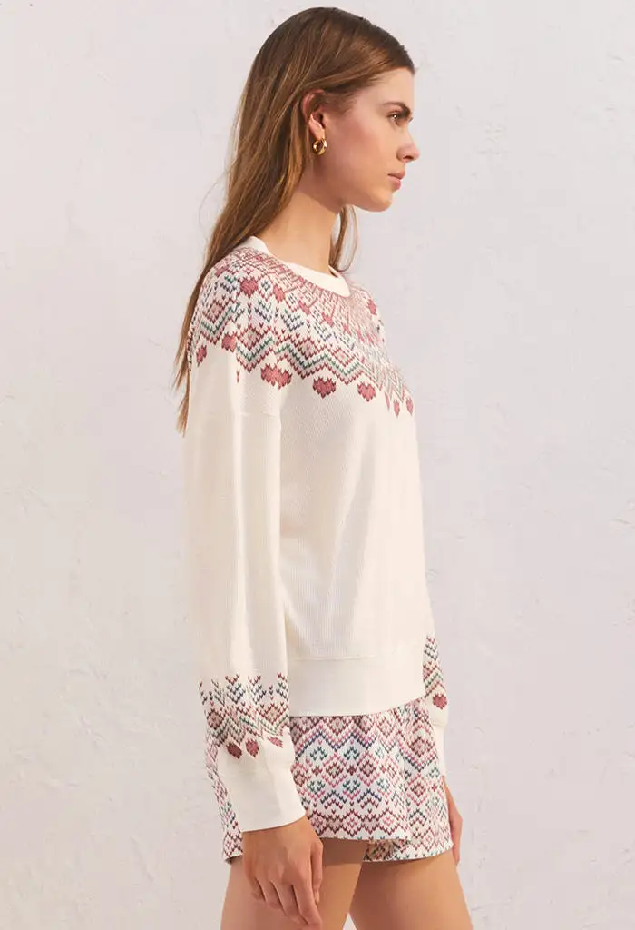 Getaway Fair Isle LS Top