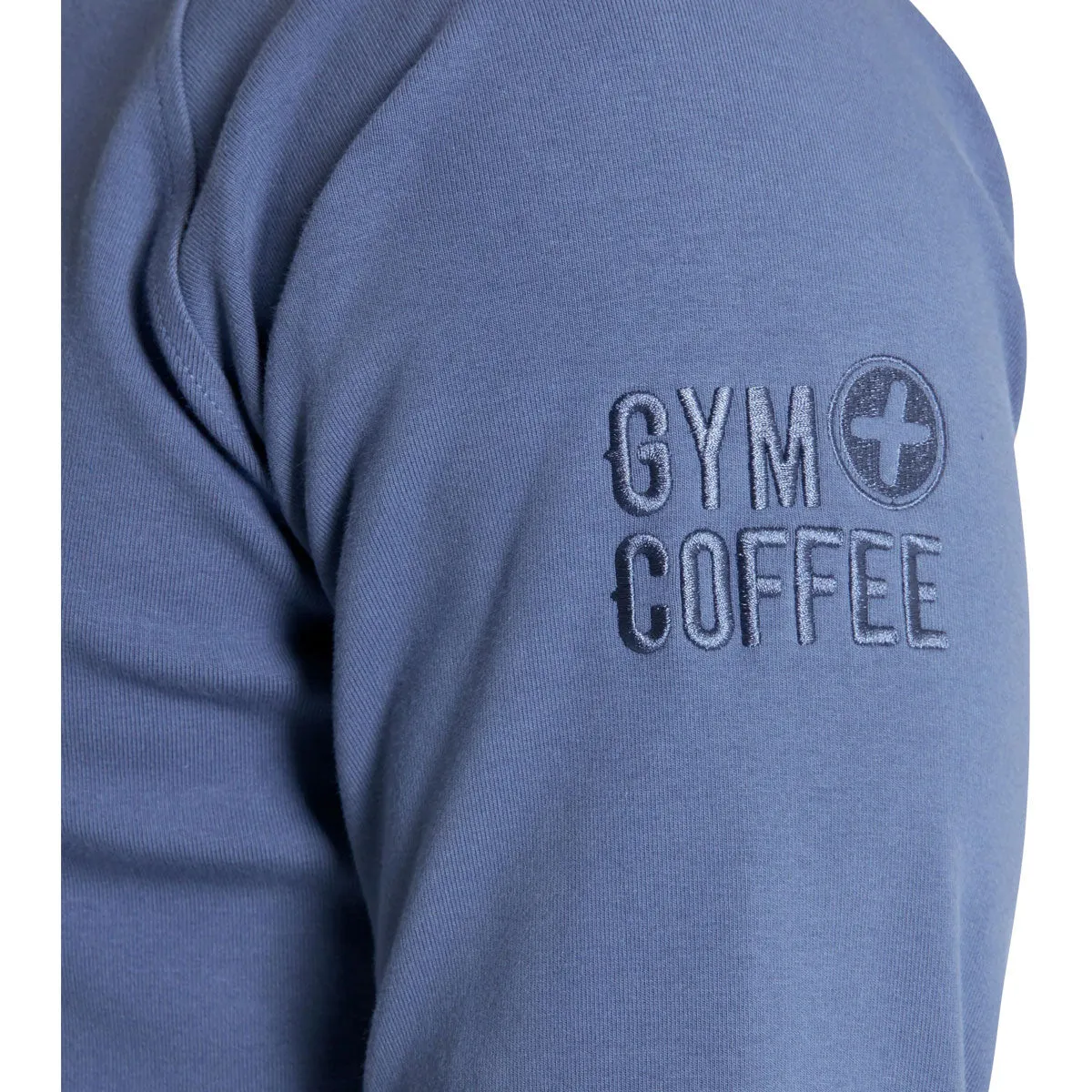 Gym+Coffee Chill Half Zip Hoodie - Mens - Thunder Blue