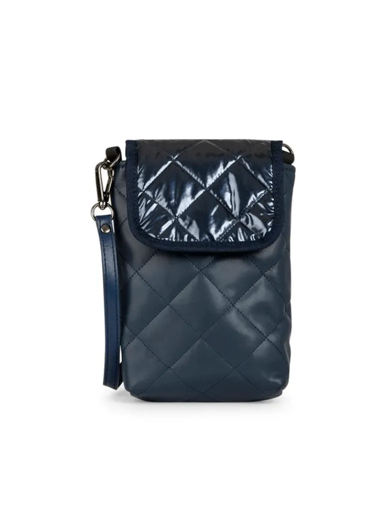 Haute Shore Riley Sea Phone Flap Crossbody in Navy Shine