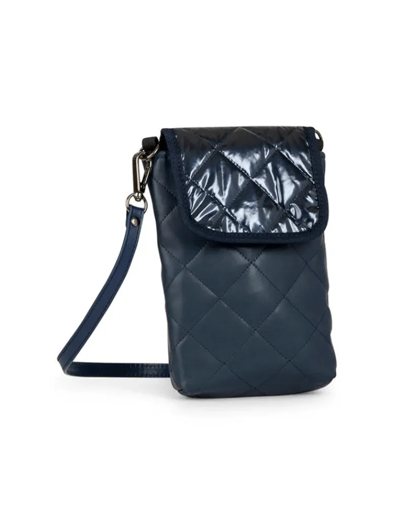 Haute Shore Riley Sea Phone Flap Crossbody in Navy Shine