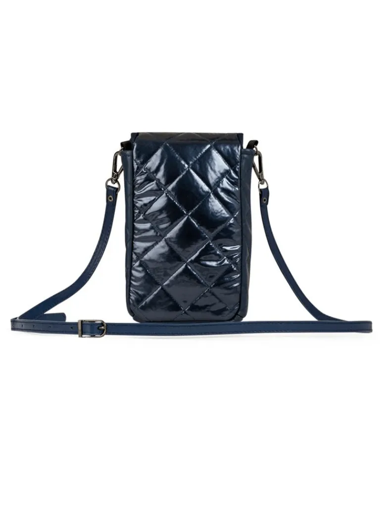 Haute Shore Riley Sea Phone Flap Crossbody in Navy Shine