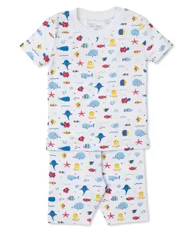 Kissy Kissy - Pajama Set - Sea Life Blue