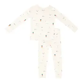 Kyte Baby Long Sleeve Printed Toddler Pajama Set in Goat