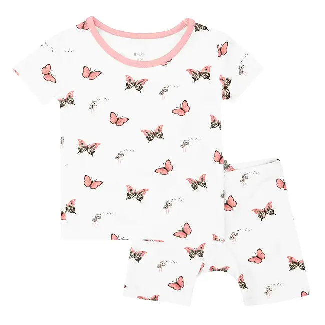 Kyte Baby Short Sleeve Toddler Pajama Set in Butterfly