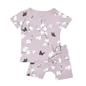 Kyte Baby Short Sleeve Toddler Pajama Set in Cherry Blossom