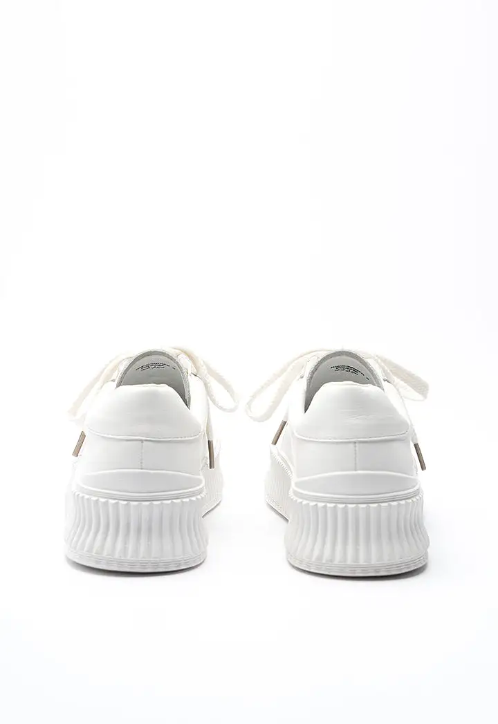 Lace Up Ribbed Rubber Shoes