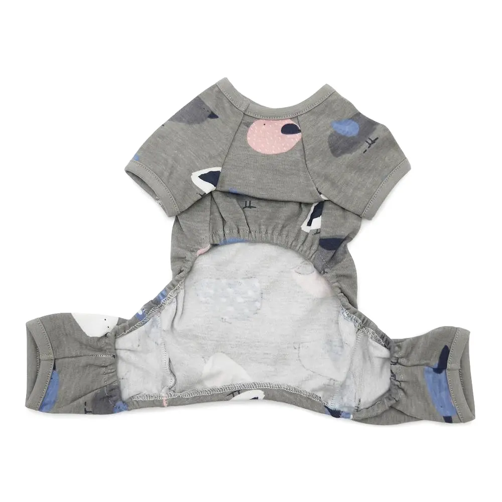 Little Birdy Dog Pajamas - Gray