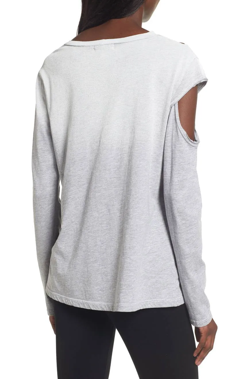 LNA Hamilton Asymmetrical Long Sleeve Top