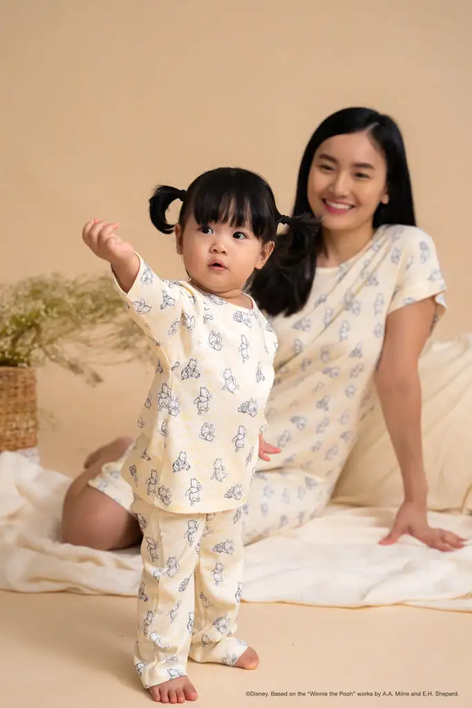 Long-Sleeve Pyjamas Set - Yellow Hunny Pooh