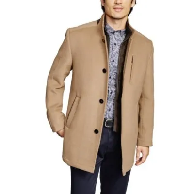 Men's Johnston & Murphy Wool Blend Car Overcoat