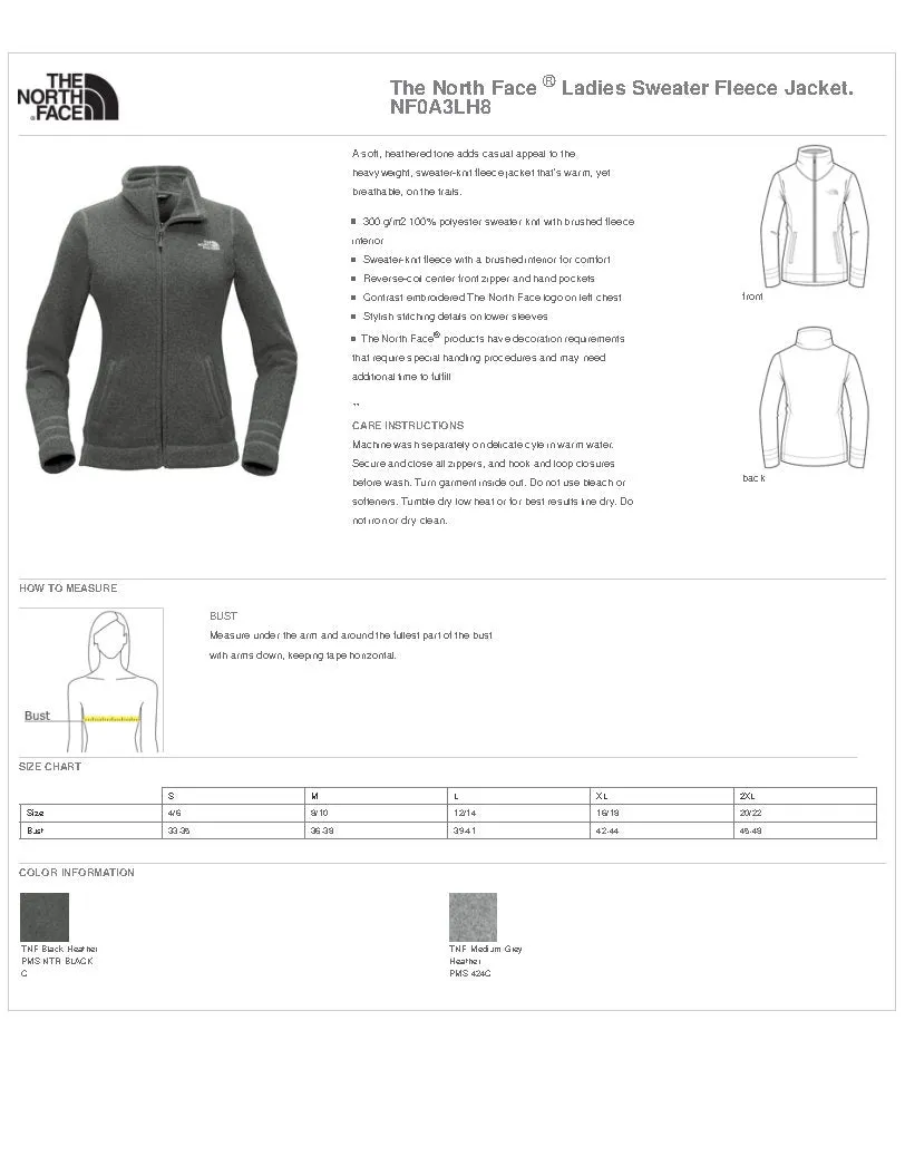 MIL The North Face Ladies Sweater Fleece Jacket