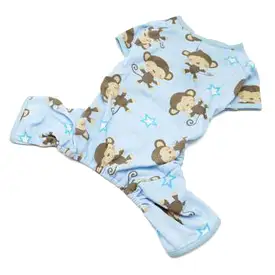 Monkey Dog Pajamas by Dogo - Blue