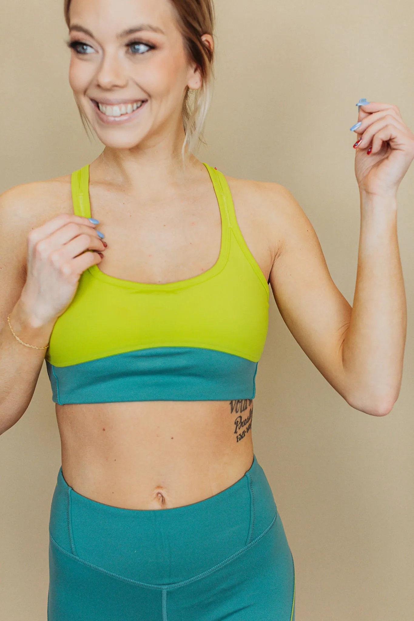 Mono B Colorblock Sports Bra