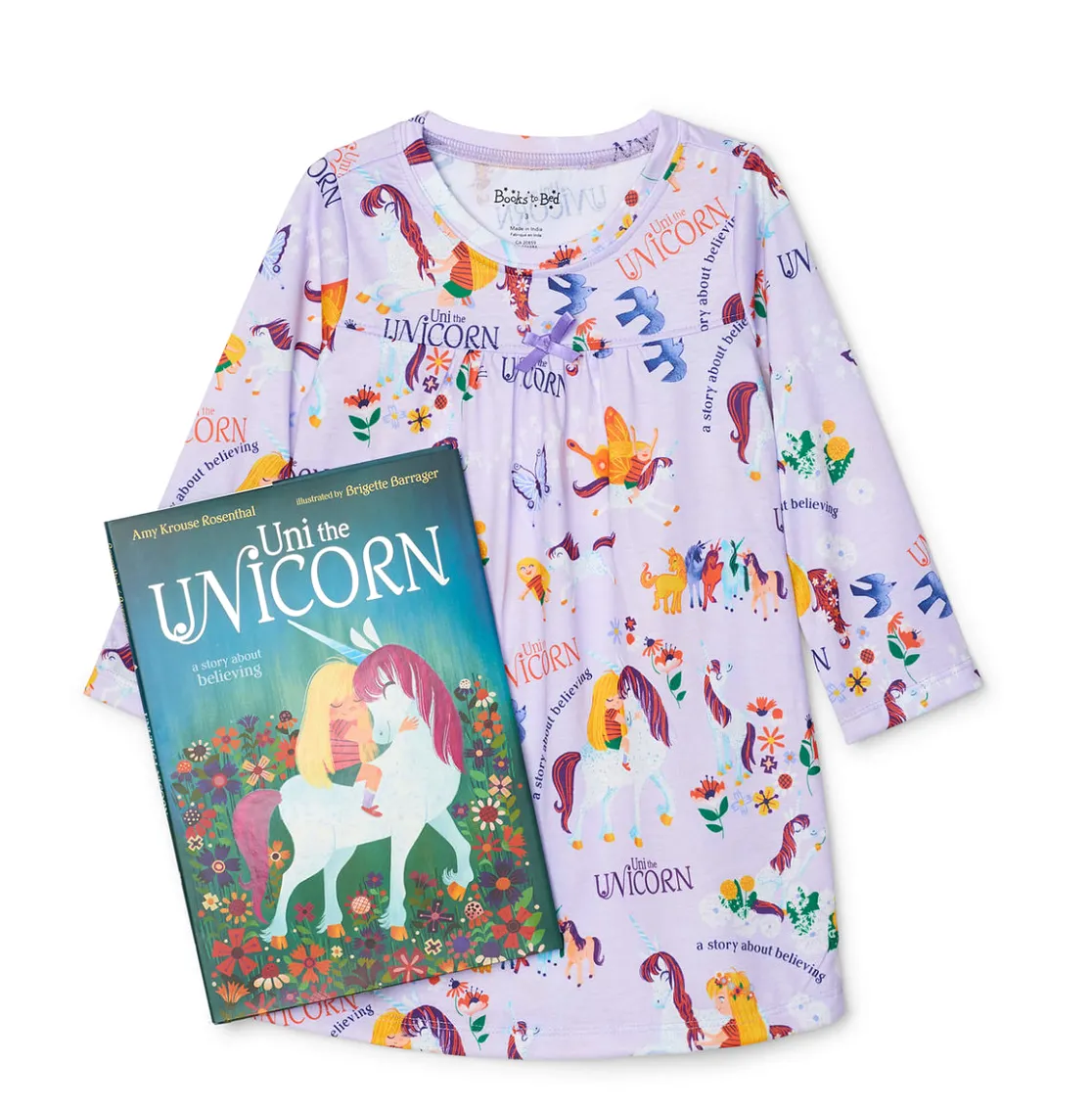 Nightgown and Book Set - Uni the Unicorn