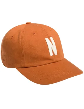 Norse Projects Felt N Twill Sports Cap Burnt Ochre