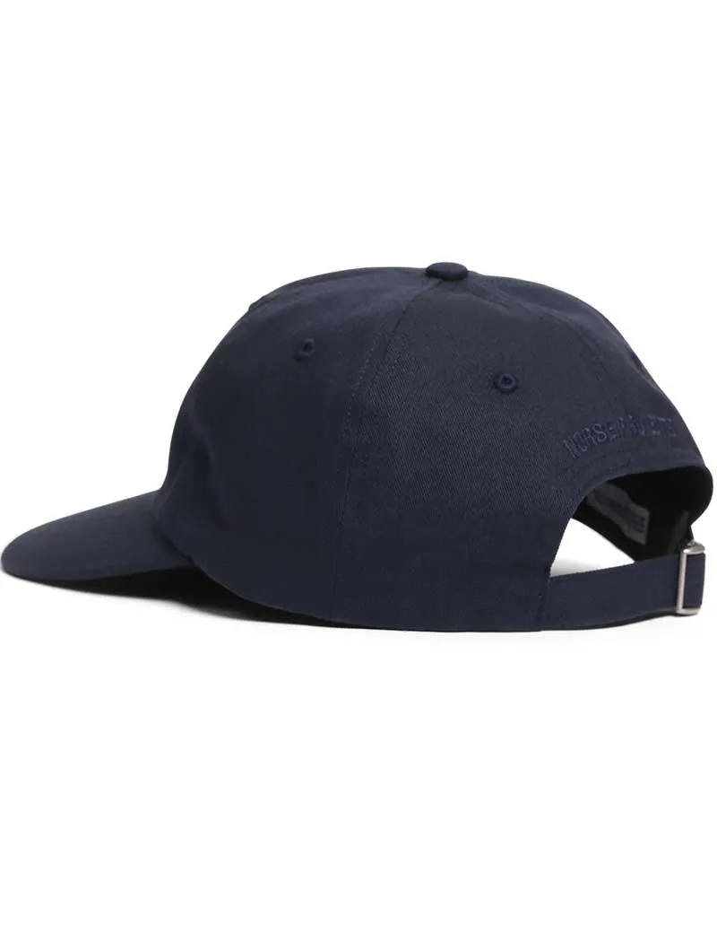 Norse Projects Felt N Twill Sports Cap Dark Navy