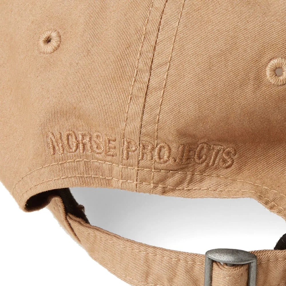 Norse Projects Light Twill Sports CapKhaki