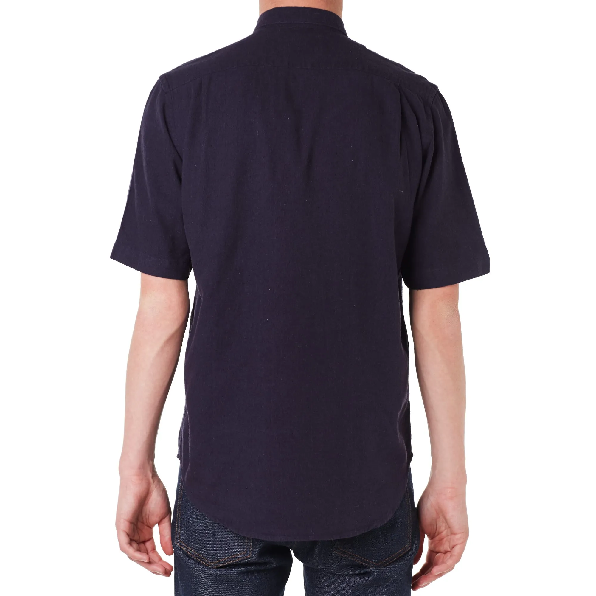 Our Legacy Classic Short Sleeve ShirtDark Navy Silk