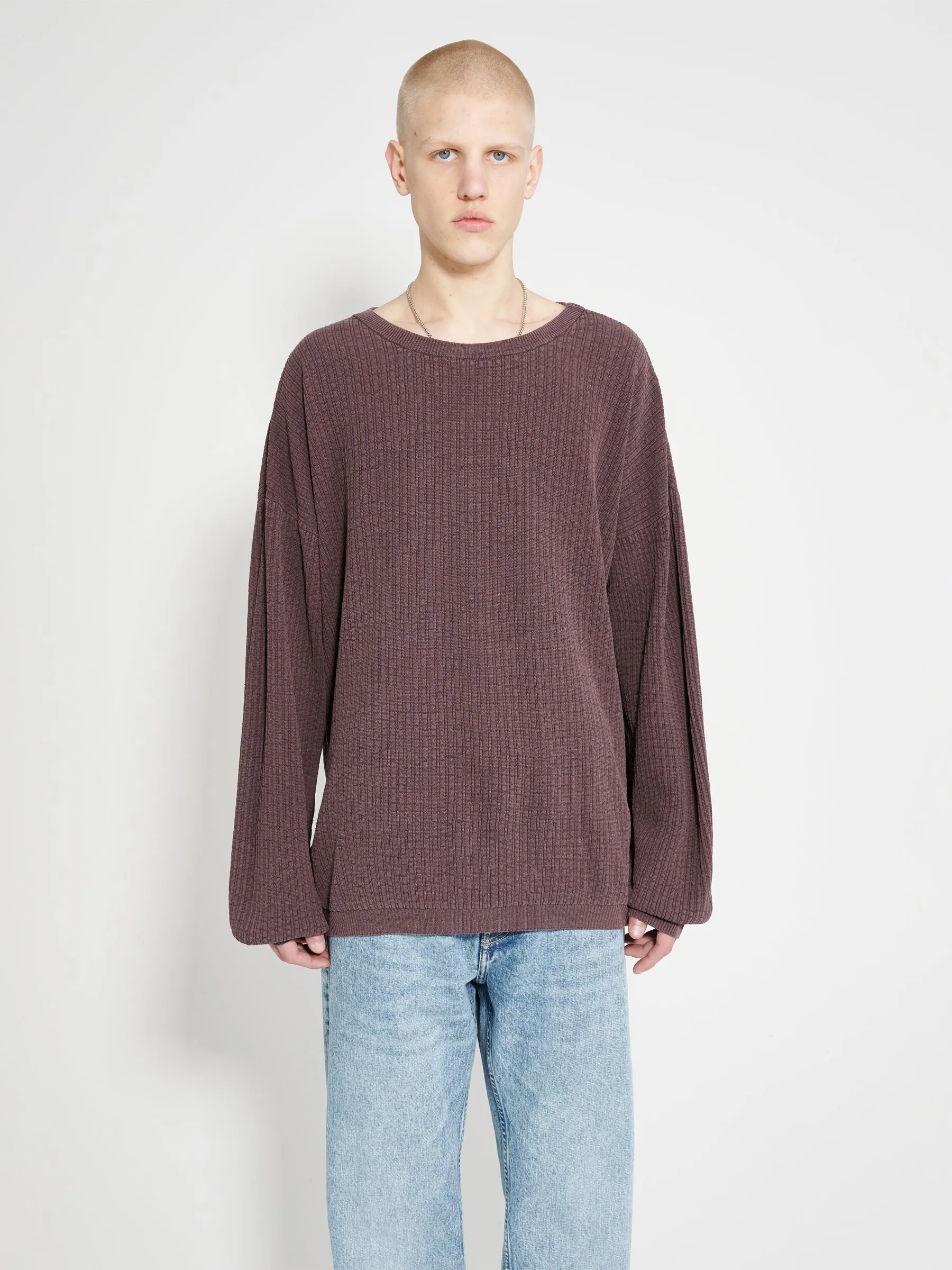 Our Legacy Popover Roundneck Mystic Plum Habitable Silk