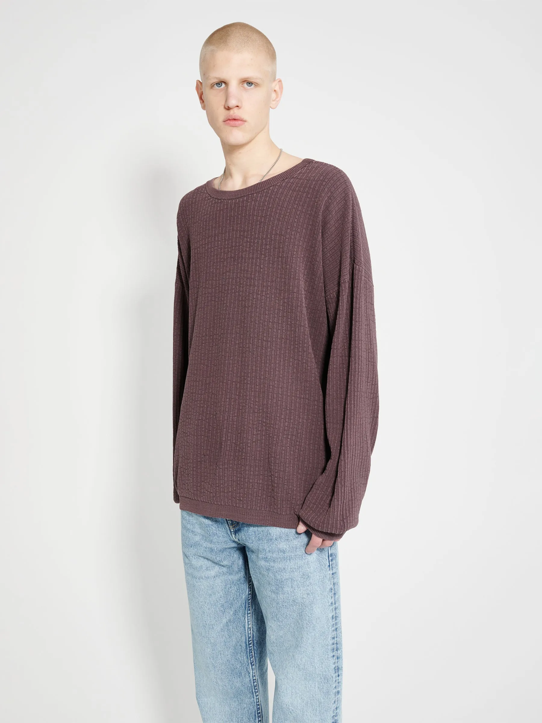 Our Legacy Popover Roundneck Mystic Plum Habitable Silk