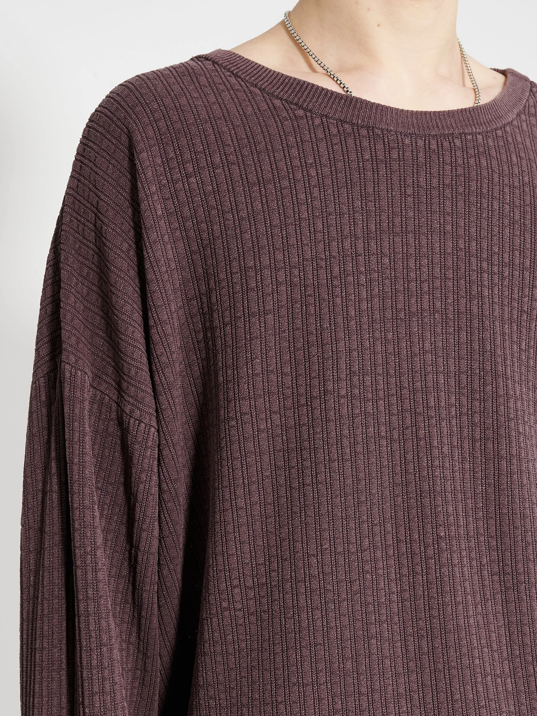 Our Legacy Popover Roundneck Mystic Plum Habitable Silk