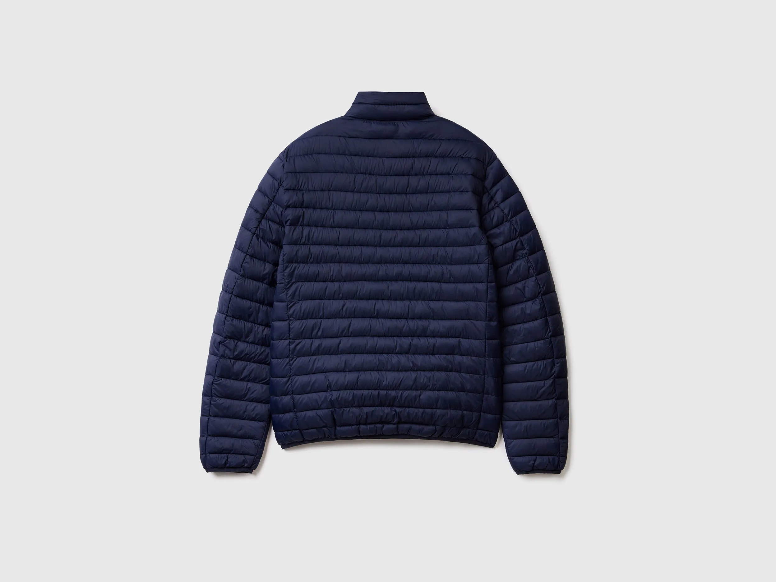 Padded jacket with recycled wadding - Dark Blue | Benetton