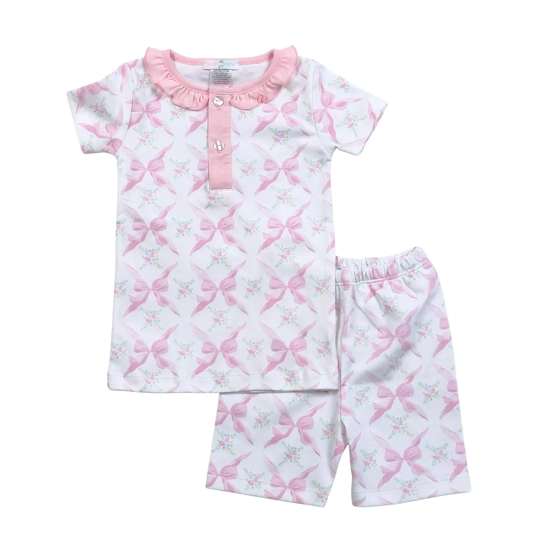 Pajama Set - Bows