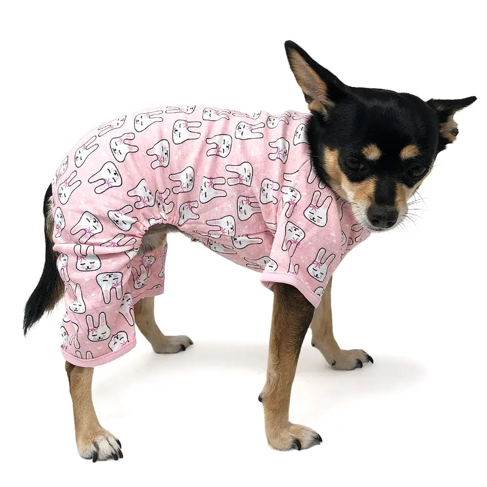 Pink Bunny Dog Pajamas