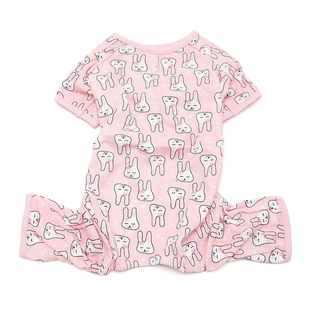 Pink Bunny Dog Pajamas