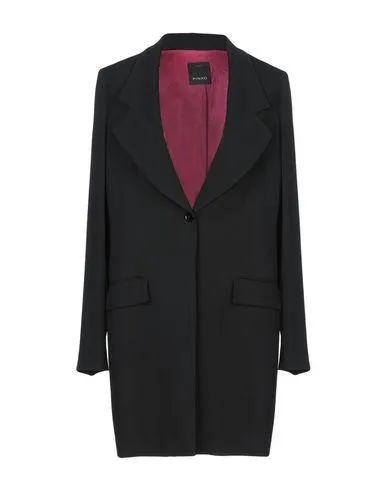 Pinko Women Overcoat Black 12 UK