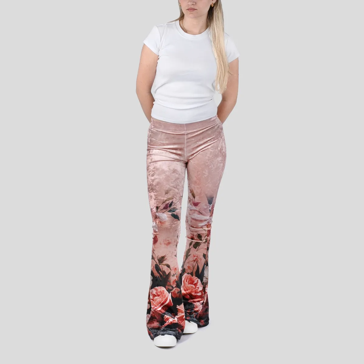 Printed Flare Leggings | Custom High-Waisted Flared Leggings