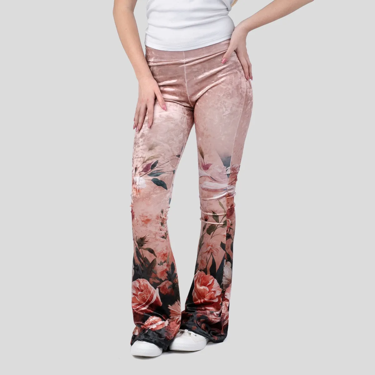 Printed Flare Leggings | Custom High-Waisted Flared Leggings