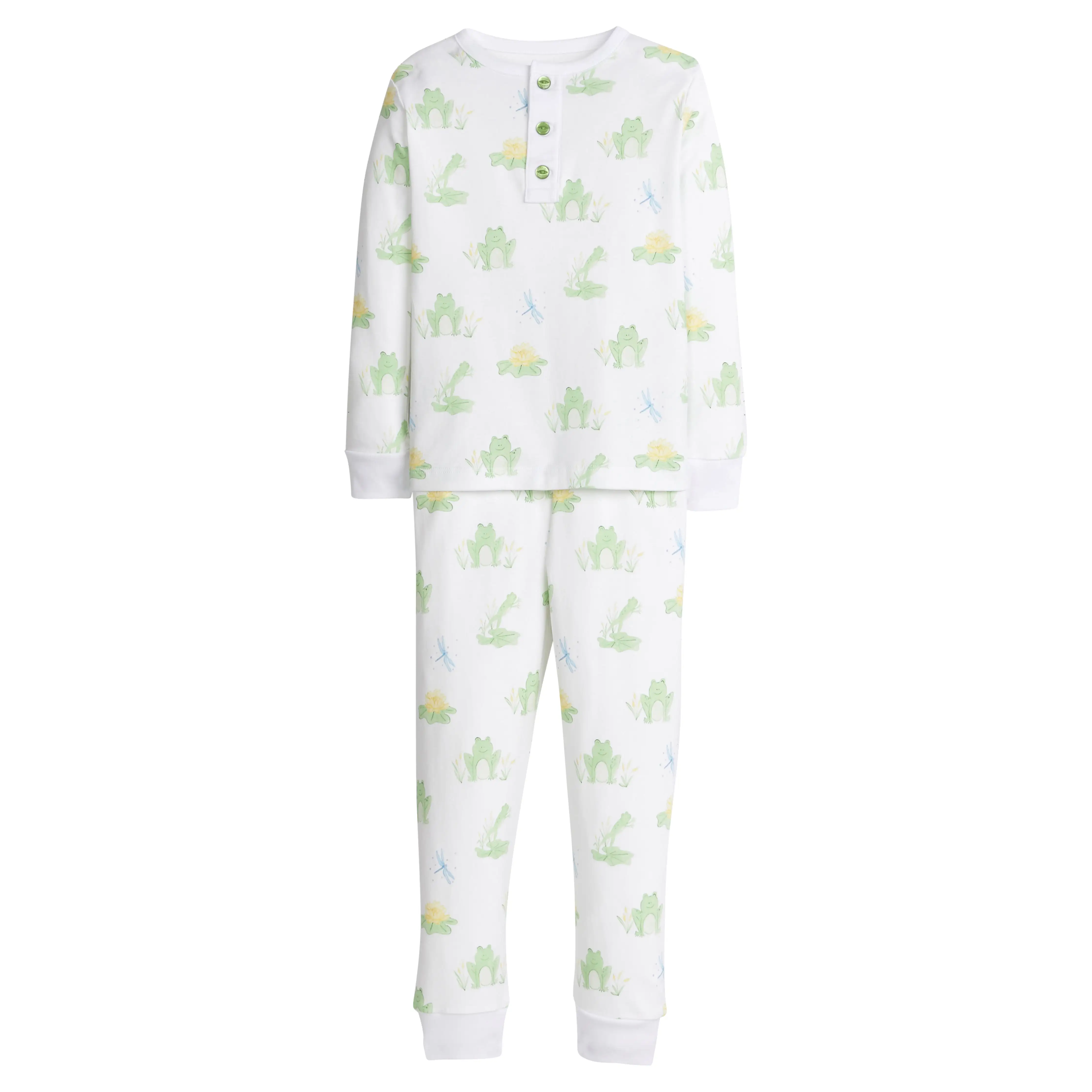 Printed Jammies - Blue Leap Frogs